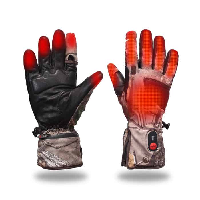 65°C Elektrische wiederaufladbare Handschuhe beheizt Winter Hand Warm 