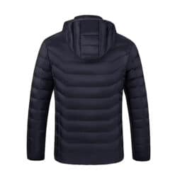 Beheizte Jacke dunkelblau hinten